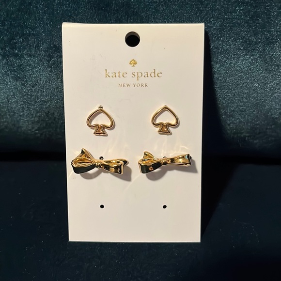 kate spade Jewelry - NWT Kate Spade gold earrings - set of two